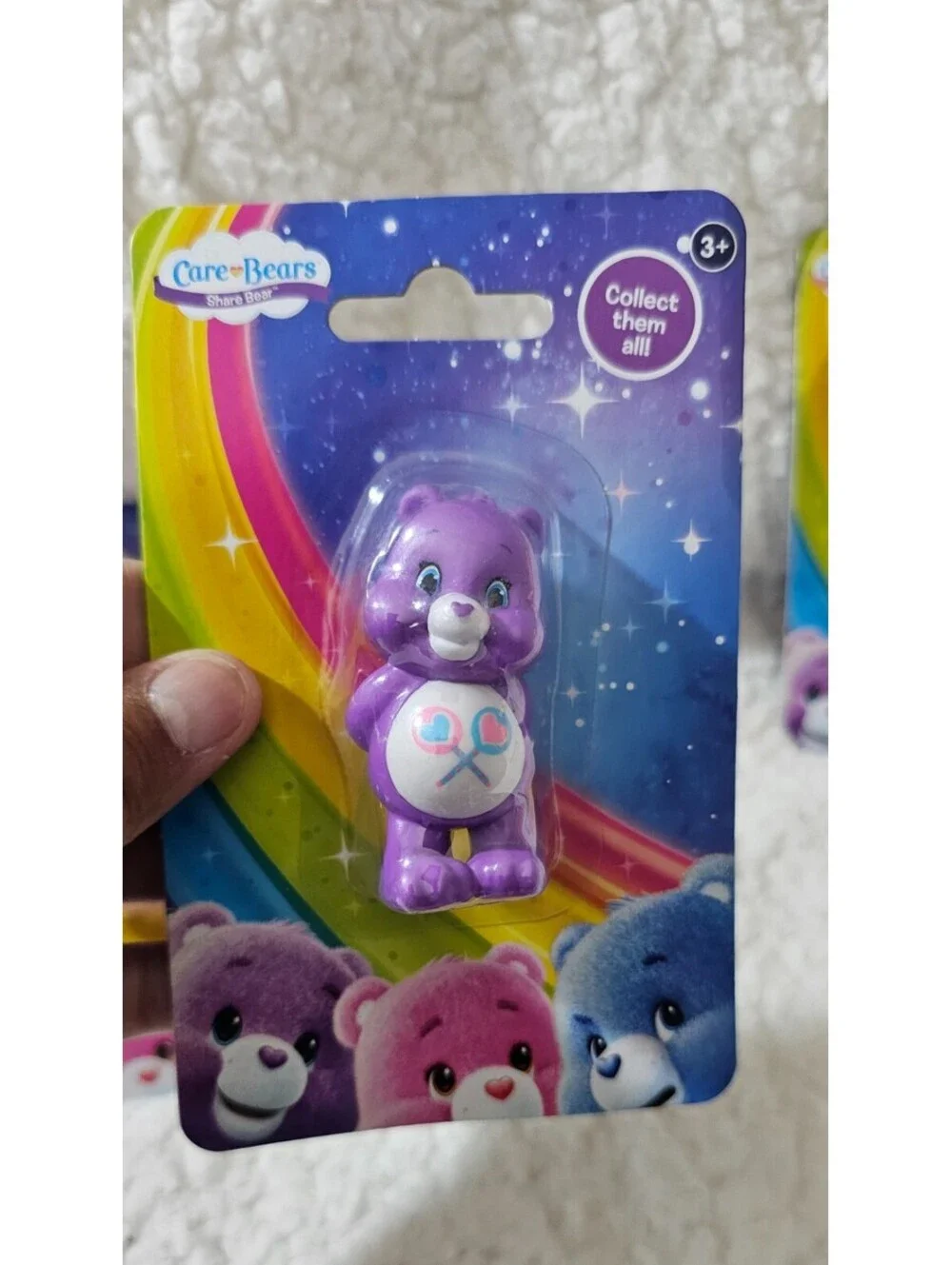 (Set of 4) New Care Bears Mini Figures Plastic Cheer Share Grumpy Love A Lot Toy